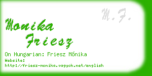 monika friesz business card