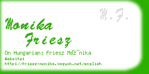 monika friesz business card